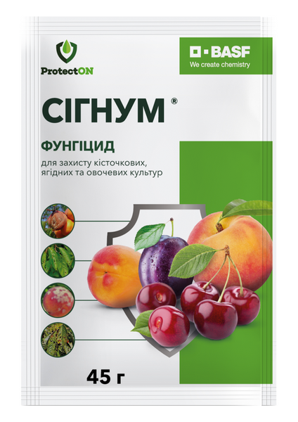 Фунгіцид Сігнум 45 г, ProtectON 1125-45г фото Фунгіцид Сігнум 45 г, ProtectON 1125-45г фото